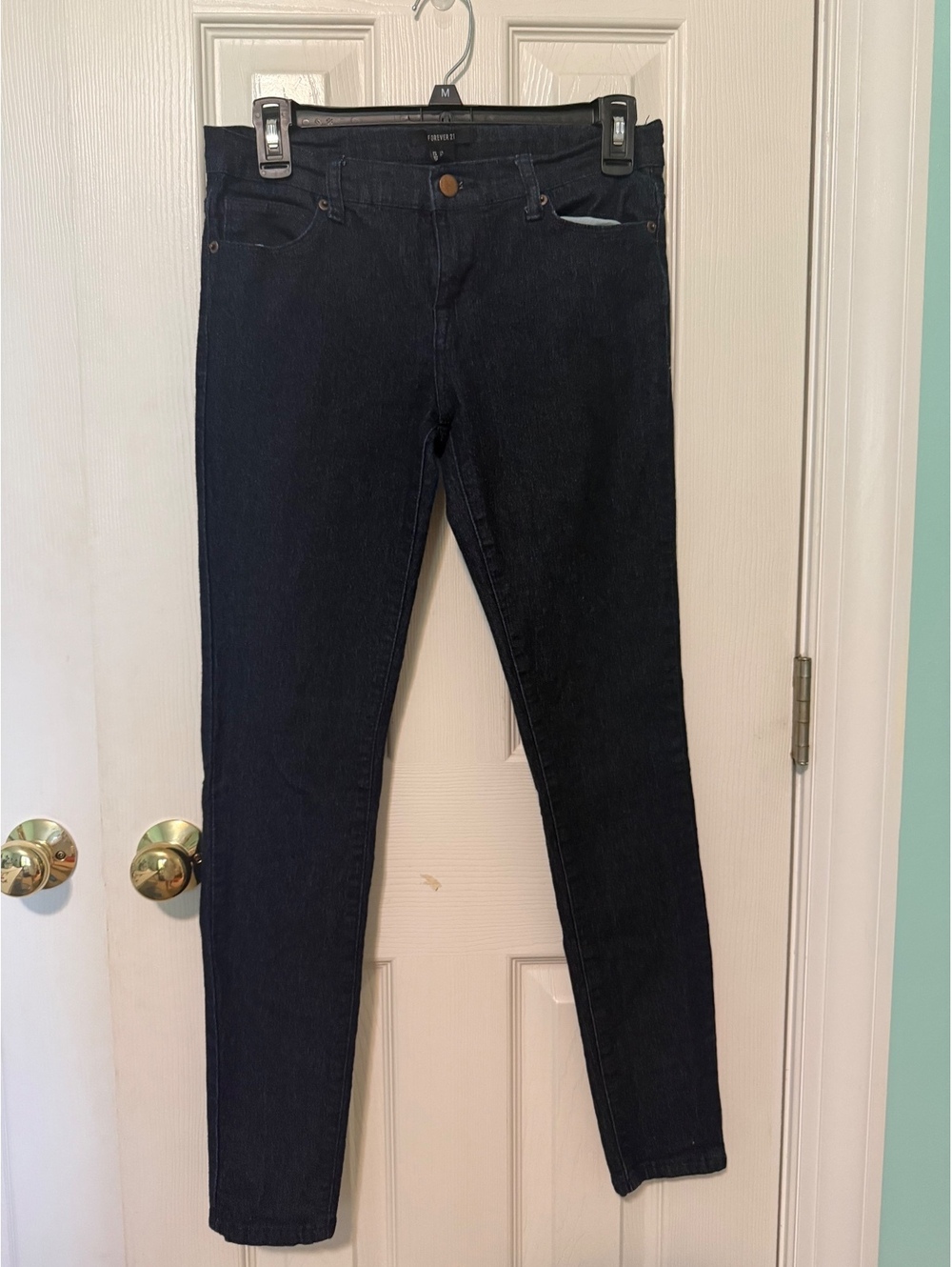 Forever 21 Dark Blue Skinny Jeans Size 26